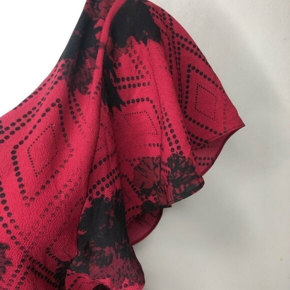 ADDITION Elle Burgundy blouse Size 14 NWT - Picture 4 of 9